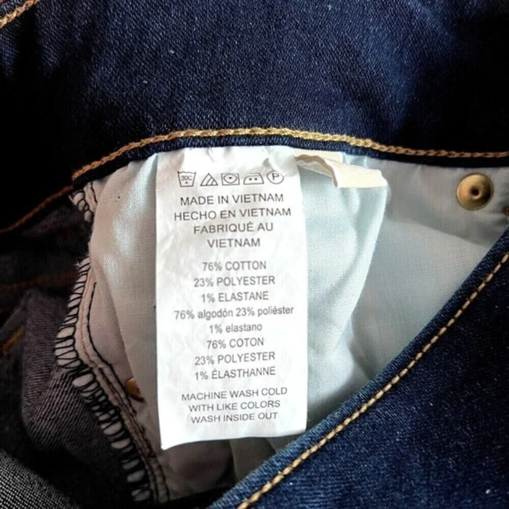 Michael‎ Kors High Waist Basics Straight Jeans Women's Size 2 Overdyed Indigo